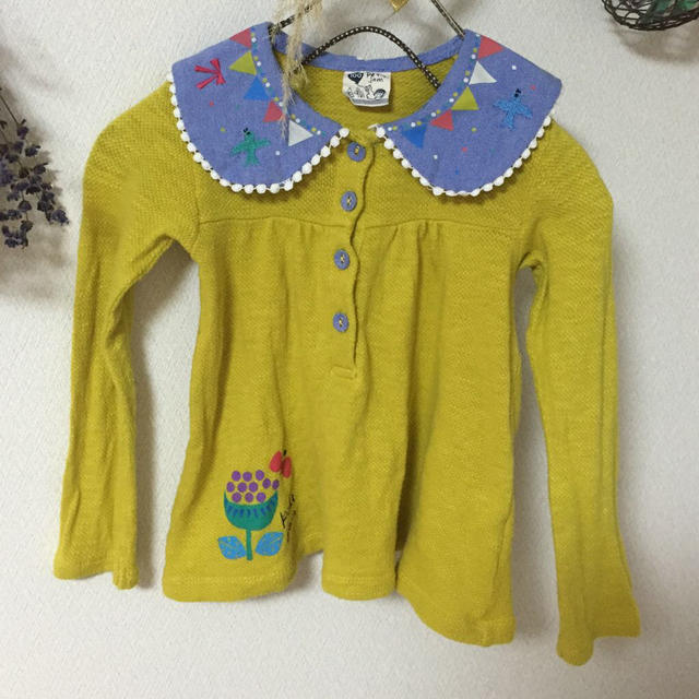 Petit jam(プチジャム)の鳥さん刺繍入 キッズ/ベビー/マタニティのキッズ服女の子用(90cm~)(Tシャツ/カットソー)の商品写真