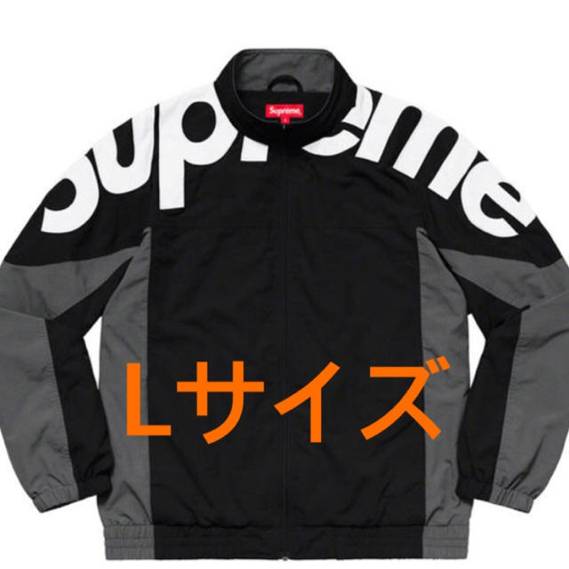 Supreme Shoulder Logo Track Jacket 黒Lナイロンジャケット