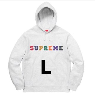 シュプリーム(Supreme)のThe Most hooded sweatshirt グレー L(パーカー)