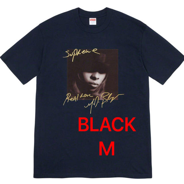 supreme mary j blige tee black m - Tシャツ/カットソー(半袖/袖なし)