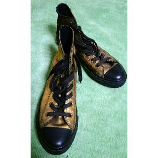 コンバース(CONVERSE)の☆でん様専用☆コンバース ハイカット ゴールドラメ スニーカー(スニーカー)