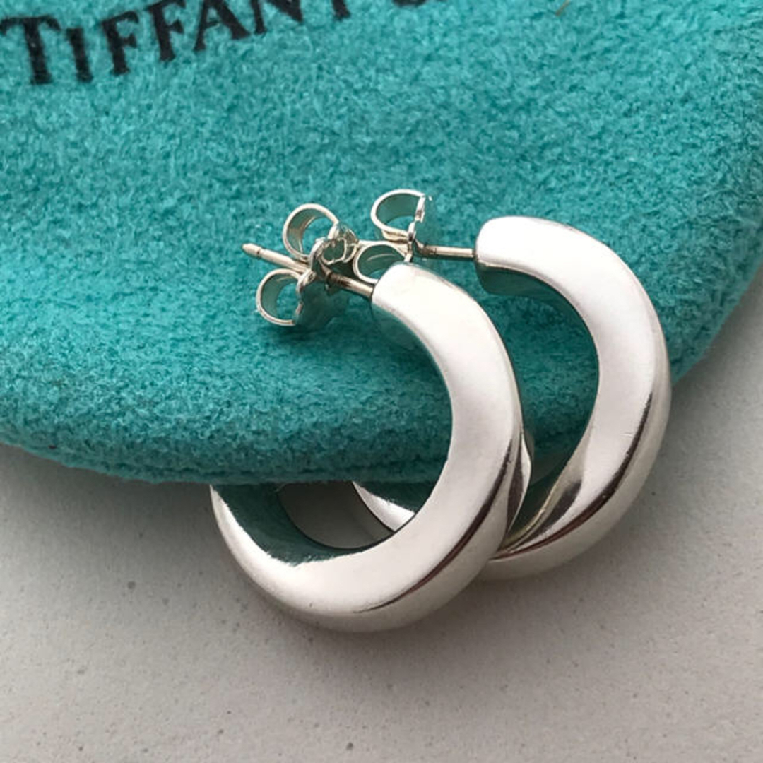 TIFFANY ティファニー K18YG ハマード フープ ピアス