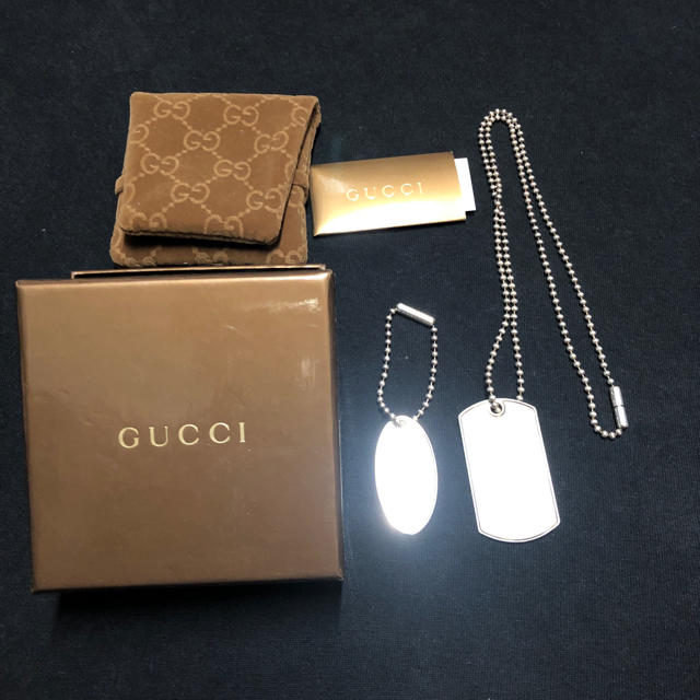 Gucci(グッチ)のグッチ GUCCI ドッグタグ 未使用  メンズのアクセサリー(ネックレス)の商品写真