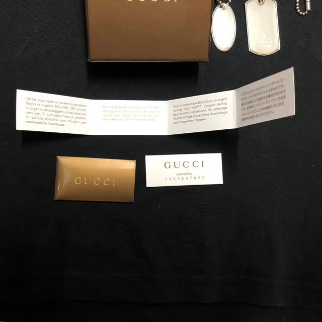 Gucci(グッチ)のグッチ GUCCI ドッグタグ 未使用  メンズのアクセサリー(ネックレス)の商品写真