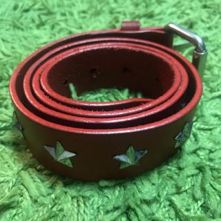 シュプリーム(Supreme)の美品 S/M Red Supreme Stadded Belt 10fw(ベルト)