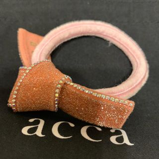 アッカ(acca)の[美品]accaリボンゴム♡シュガーピンク(ヘアゴム/シュシュ)