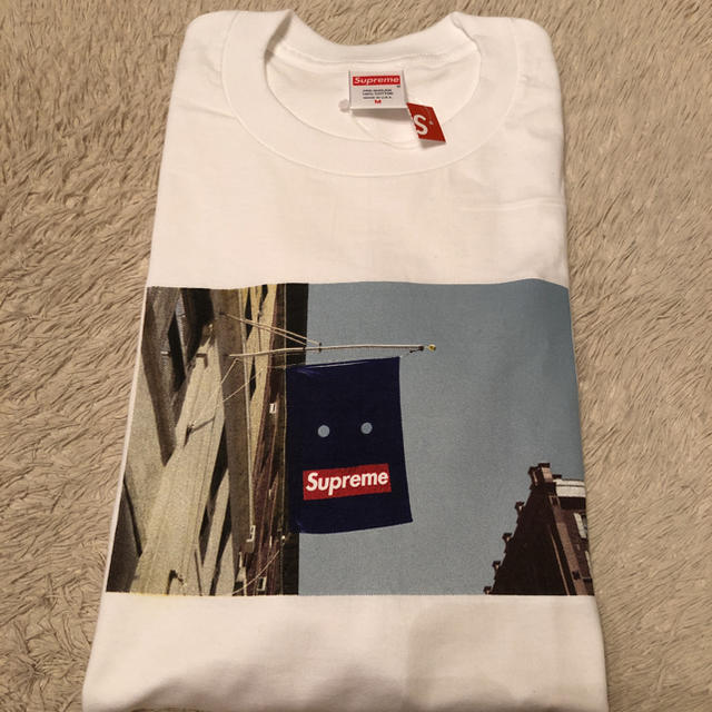 Supreme❤2019fw バナーTee 白M