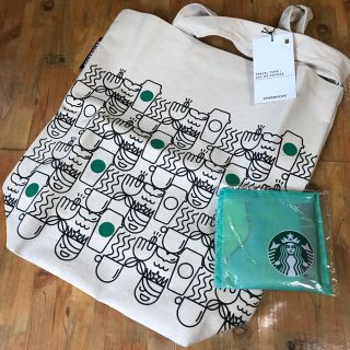 スターバックスコーヒー(Starbucks Coffee)のスターバックス 北米限定トートバッグ＆エコバッグセット(エコバッグ)