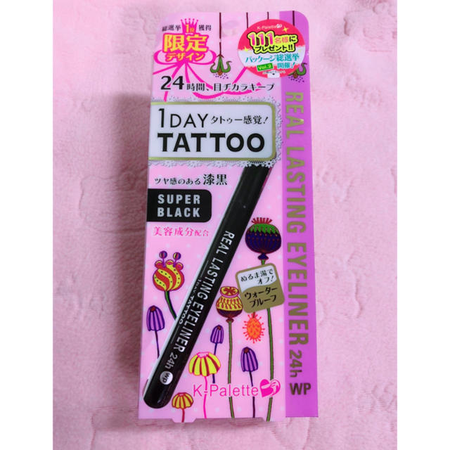 K-Palette(ケーパレット)の1DAY TATTOO アイライナー☆ コスメ/美容のベースメイク/化粧品(アイライナー)の商品写真