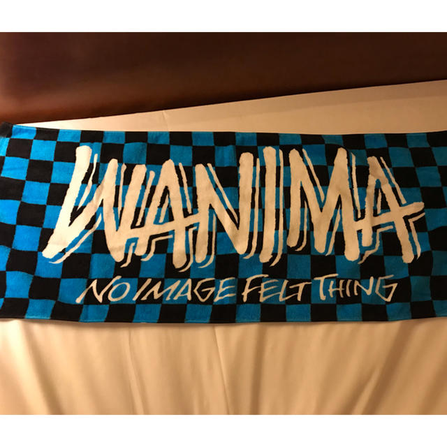 WANIMA(ワニマ)のWANIMA タオル ブルー エンタメ/ホビーのタレントグッズ(ミュージシャン)の商品写真