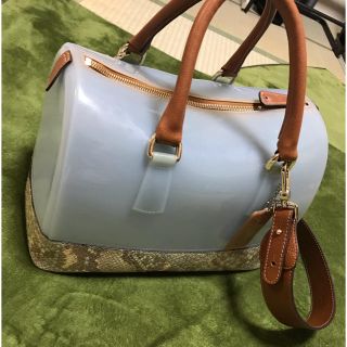 フルラ(Furla)のFURLA  キャンディバッグ パイソン柄(ハンドバッグ)