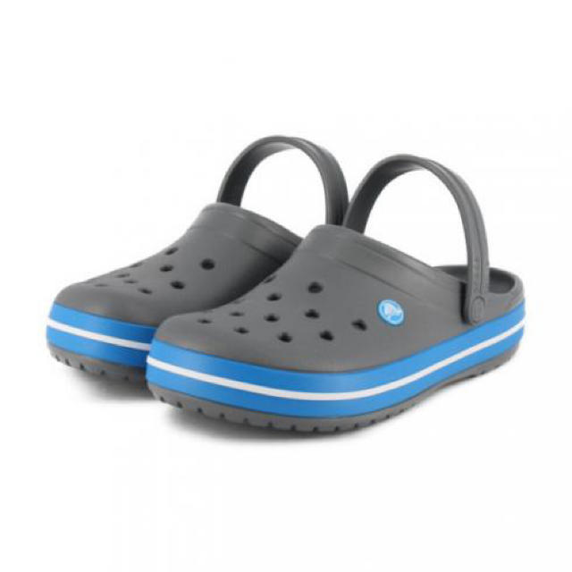 crocs(クロックス)の【新品未使用】純正品 クロックス クロッグ 定番 スタンダード グレー&ブルー メンズの靴/シューズ(サンダル)の商品写真