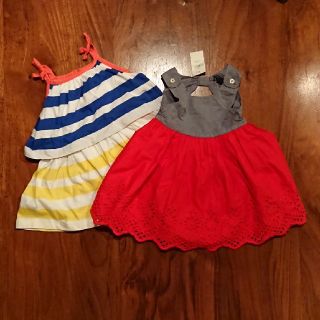 ベビーギャップ(babyGAP)のbaby gap 2枚セット 70サイズ リゾートドレス ギャップ ハワイ(ワンピース)