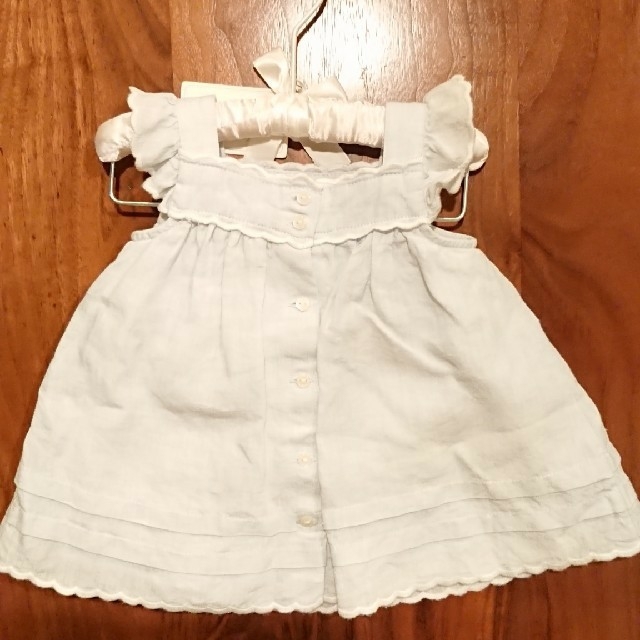 Ralph Lauren(ラルフローレン)のラルフローレン ベビー 3m リネン ベビードレス キッズ/ベビー/マタニティのベビー服(~85cm)(ワンピース)の商品写真