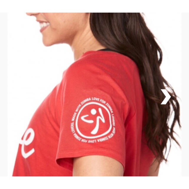 Zumba(ズンバ)のZUMBA☆ズンバ☆新作☆Tシャツ☆SサイズViva La Red レディースのトップス(Tシャツ(半袖/袖なし))の商品写真