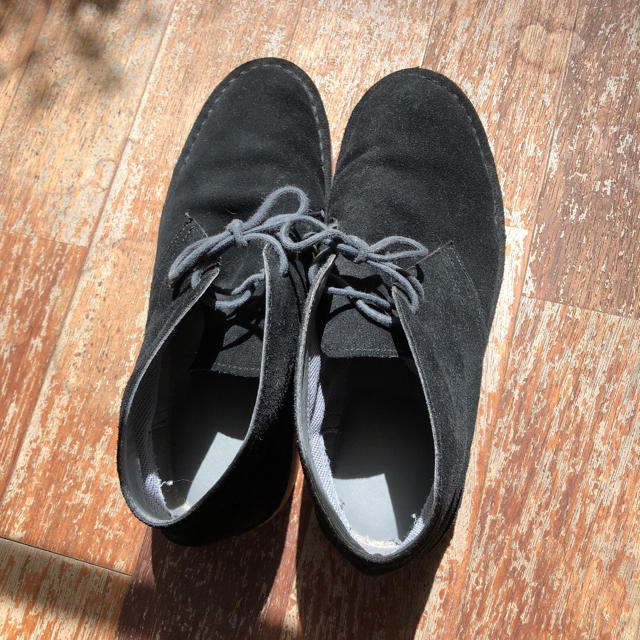 MUJI (無印良品)(ムジルシリョウヒン)の無印良品 デザートブーツ 黒 ブラック メンズの靴/シューズ(ブーツ)の商品写真