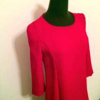 ザラ(ZARA)のRED MINI DRESS ★ZARA(ミニワンピース)