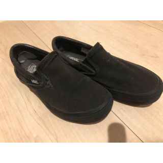 ヴァンズ(VANS)のVANS黒のスリッポン(スニーカー)