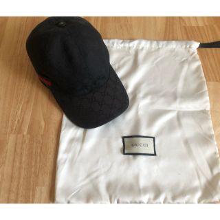 グッチ(Gucci)のgucci cap 黒(キャップ)