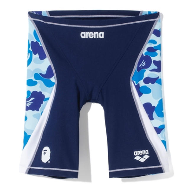 A BATHING APE(アベイシングエイプ)の激レアM新品！【 BAPE X ARENA 】ハーフスパッツパンツ水着 メンズの水着/浴衣(水着)の商品写真