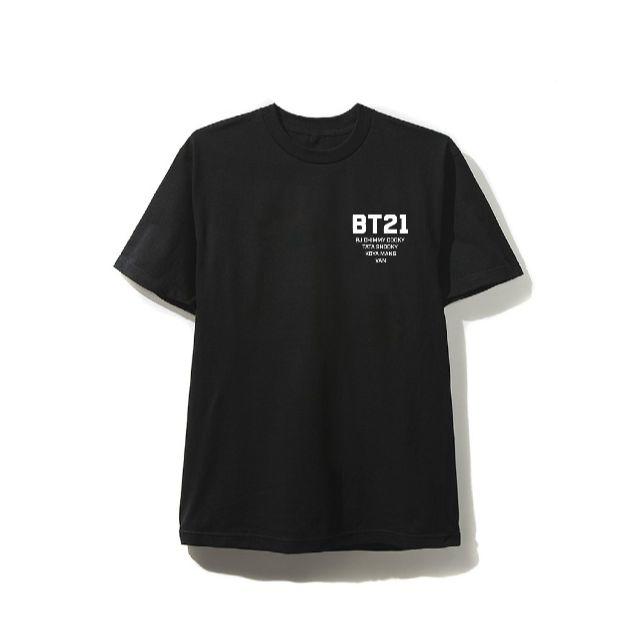防弾少年団(BTS)(ボウダンショウネンダン)のBT21 × Anti Social Social Club ロゴ Tシャツ S メンズのトップス(Tシャツ/カットソー(半袖/袖なし))の商品写真