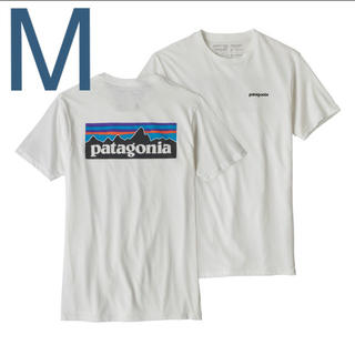 パタゴニア(patagonia)のパタゴニアP6 ロゴ Tシャツ  新品  White(Tシャツ/カットソー(半袖/袖なし))