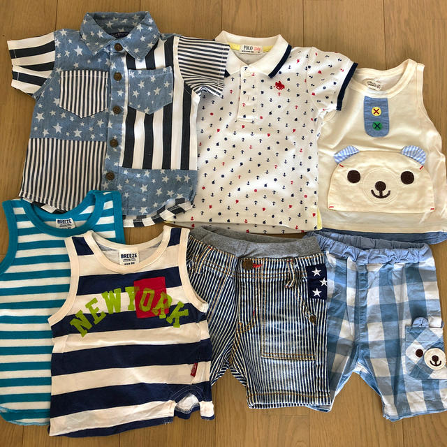 BREEZE(ブリーズ)の専用●男の子80セット★BREEZE、POLObaby、piccolo キッズ/ベビー/マタニティのベビー服(~85cm)(パンツ)の商品写真