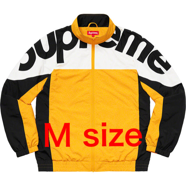 M 黄色 supreme shoulder logo track jacket