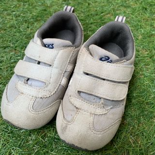 アシックス(asics)のアシックス スクスク アイダホBABY 14.5センチ グレー(スニーカー)