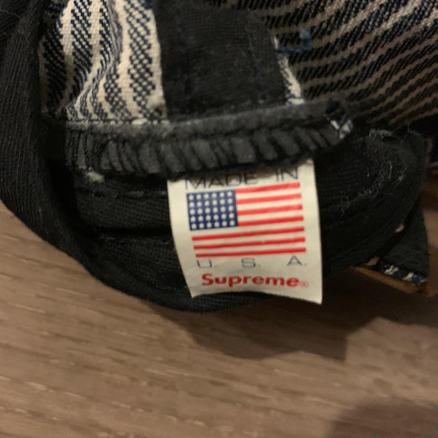 supremeシュプリームSロゴヒッコリーデニムキャップcap新品未使用