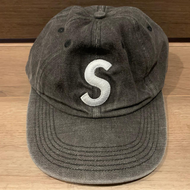 supremeシュプリームSロゴデニムキャップcapブラック黒新品未使用帽子