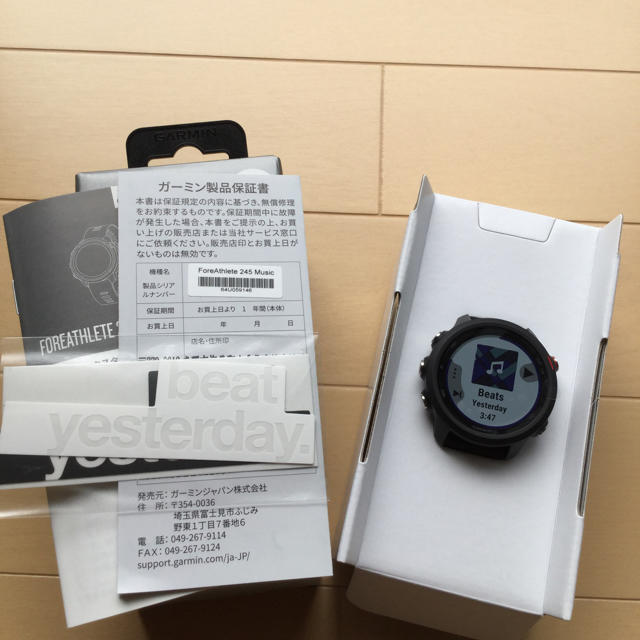 GARMIN Foreathlete 245 Music BlackRed 新品-
