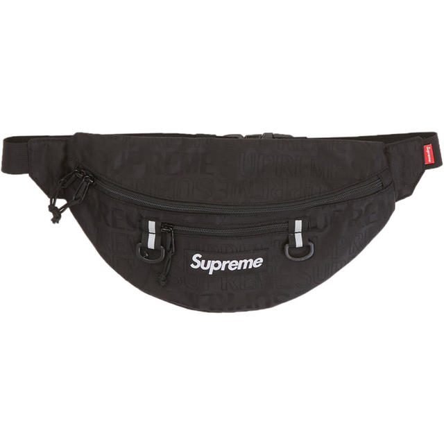 supremeシュプリームwaist bagボディバッグウエストバッグブラック黒