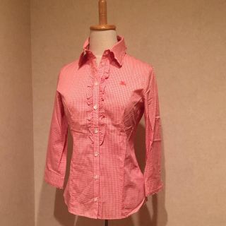 バーバリー(BURBERRY)のブルーレーベル新品ギンガムチェックシャツ(シャツ/ブラウス(長袖/七分))