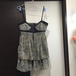 ザラ(ZARA)の★ZARA レオパード シフォンワンピ(ミニワンピース)