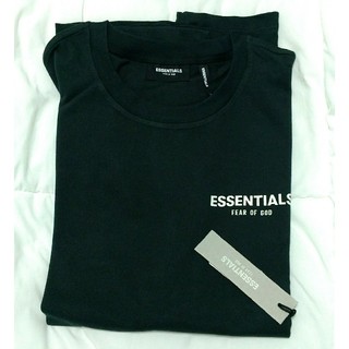 エッセンシャルデザイン(ESSENTIAL DESIGNS)のFear Of God Essentials Tシャツ 黒 Lサイズ(Tシャツ/カットソー(半袖/袖なし))