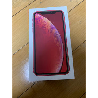 アイフォーン(iPhone)の新品未使用 iphone XR 128GB 赤 RED SIMフリー 残債無し(スマートフォン本体)