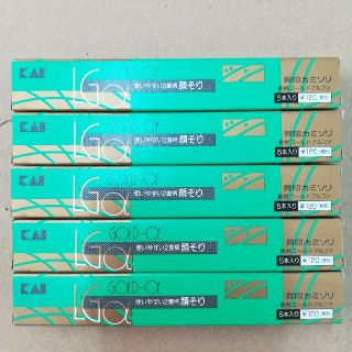 貝印カミソリ長柄ゴールドアルファ5本入×5箱(その他)