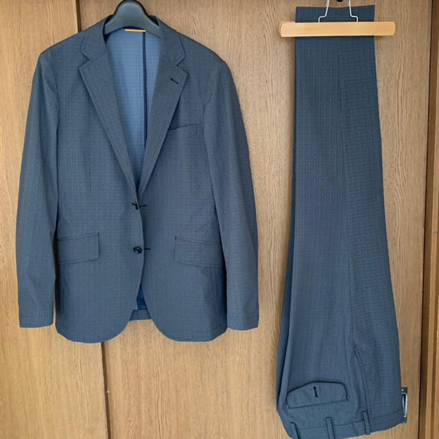 TAKEO KIKUCHI(タケオキクチ)のマーシー様専用 CS_ヘリンボンプリントセットアップスーツ メンズのスーツ(セットアップ)の商品写真