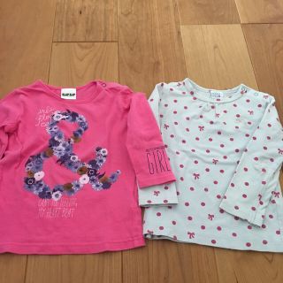 ハッカベビー(hakka baby)の女児長袖Tシャツ90cm セット売り(Tシャツ/カットソー)