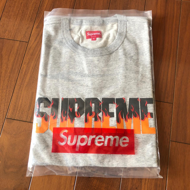 supreme flame S/S top グレー XL