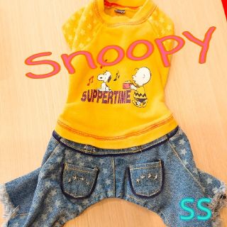 スヌーピー(SNOOPY)の🐶ペットパラダイス🐶スヌーピートレーナーデニムパンツ ＳＳ(犬)