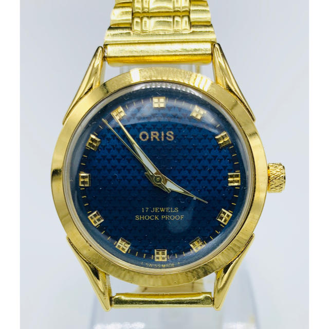 ORIS - 美品 アンティーク ORIS  ヴィンテージ 腕時計 ゴールド&ブルー の通販 by YOTANA's shop｜オリスならラクマ