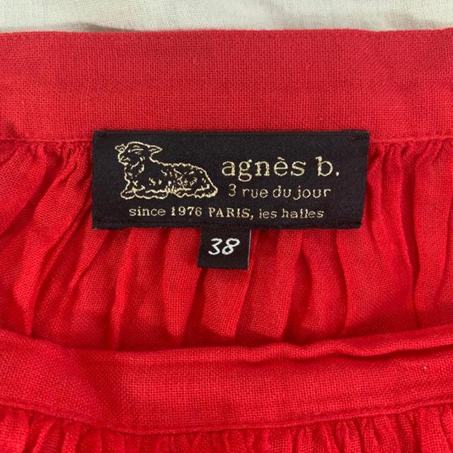 agnes b. - 【agnes b】アニエスベー ティアード スカート 38 レッドの