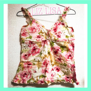 リズリサ(LIZ LISA)のキャミソール 花柄 ピンク LIZ LISA ☆即購入ok(キャミソール)