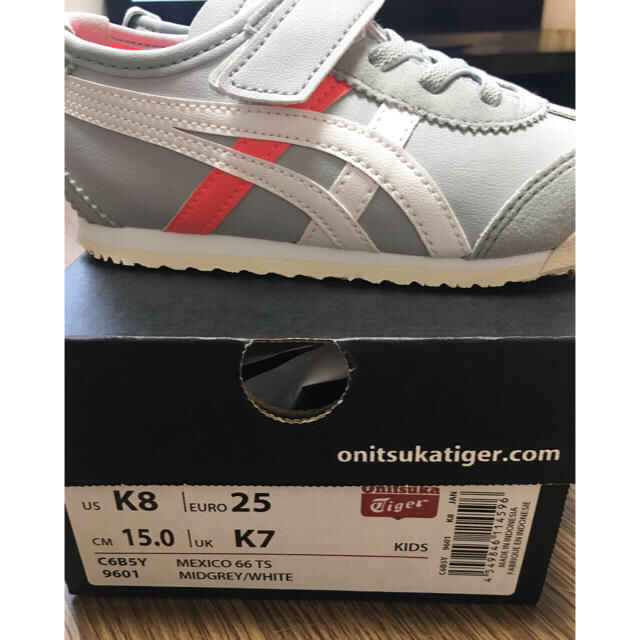 Onitsuka Tiger(オニツカタイガー)のonitsuka tiger MEXICO 66 TS グレー 15センチ キッズ/ベビー/マタニティのベビー靴/シューズ(~14cm)(スニーカー)の商品写真