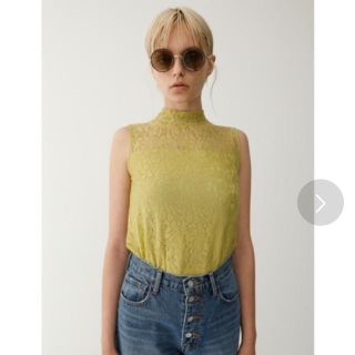 アズールバイマウジー(AZUL by moussy)のmoussy ノースリーブ レース 美品(カットソー(半袖/袖なし))