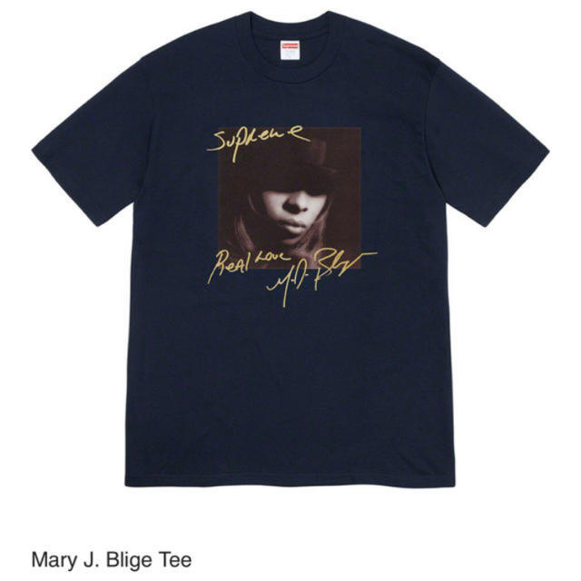 Supreme mary j. blige tee ネイビー Mサイズトップス - Tシャツ ...