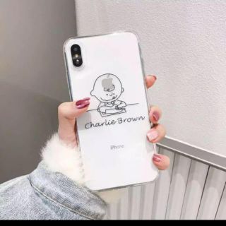 スヌーピー(SNOOPY)のiPhoneX/XS iPhoneXR チャーリーブラウン ケース(iPhoneケース)