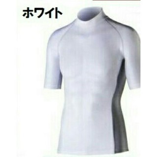 送料無料、接触冷感半袖シャツ (ホワイト)Mサイズ 。(その他)